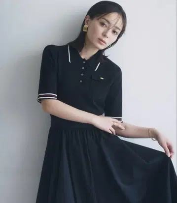 애뉴언스 폴로 니트 도킹 원피스 한정판