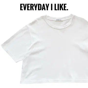 EVERYDAY I LIKE. 크롭 티셔츠 숏 기장