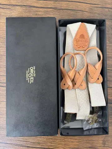 ORGUEIL 오르제유 아이보리 서스펜더