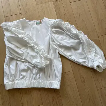 yori 뒷면 지퍼 셔츠 화이트 38