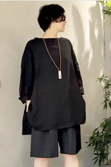 JOURNAL STANDARD LUXE 에어 린넨 보트넥 블라우스