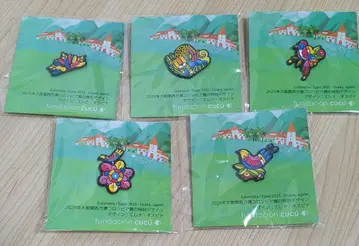 오사카 간사이 엑스포 컬럼비아 핀 배지 5개 세트
