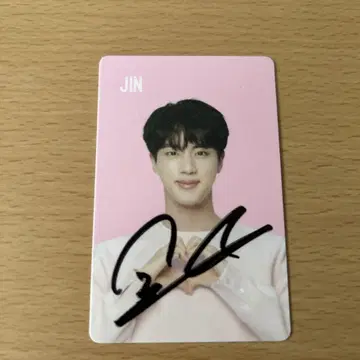 bts JIN 사인 포함 트레이딩 카드