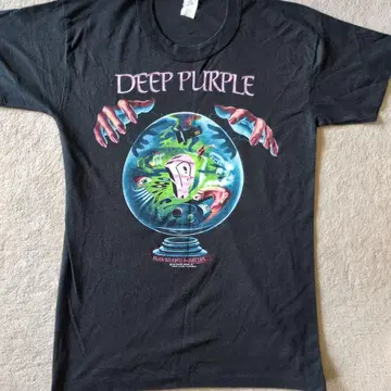 DEEP PURPLE 티셔츠 M 사이즈 블랙