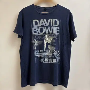 David Bowie 데이비드 보위 티셔츠 네이비