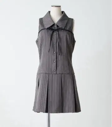 OLIVE des OLIVE 슬리브리스 셔츠 미니 원피스