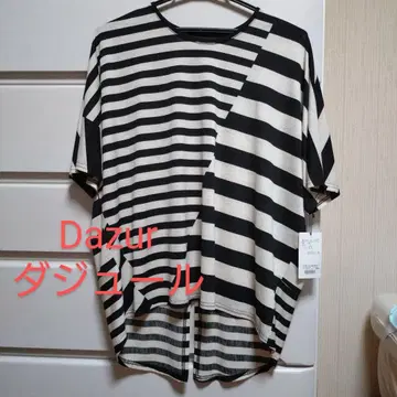 새상품! Dazur 보더 반팔 튜닉 사이즈 LL