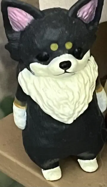 무. 2 블랙 치와와 피규어 마스코트 개