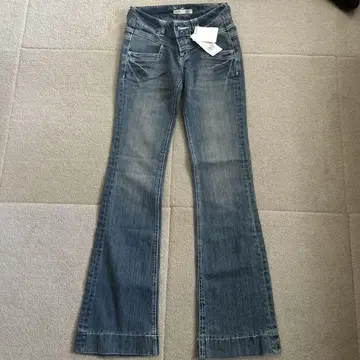 링크잇 올 플레어 데님 미사용 새상품 청바지