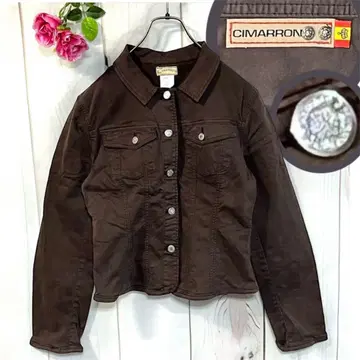 시마론 CIMARRON 여성용 자켓 브라운 스트레치 데님 L