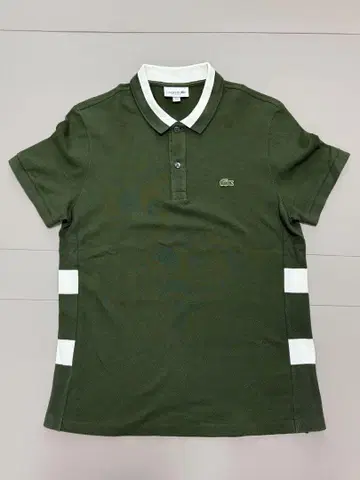 Regular Fit Lacoste 피케 셔츠 올리브 그린