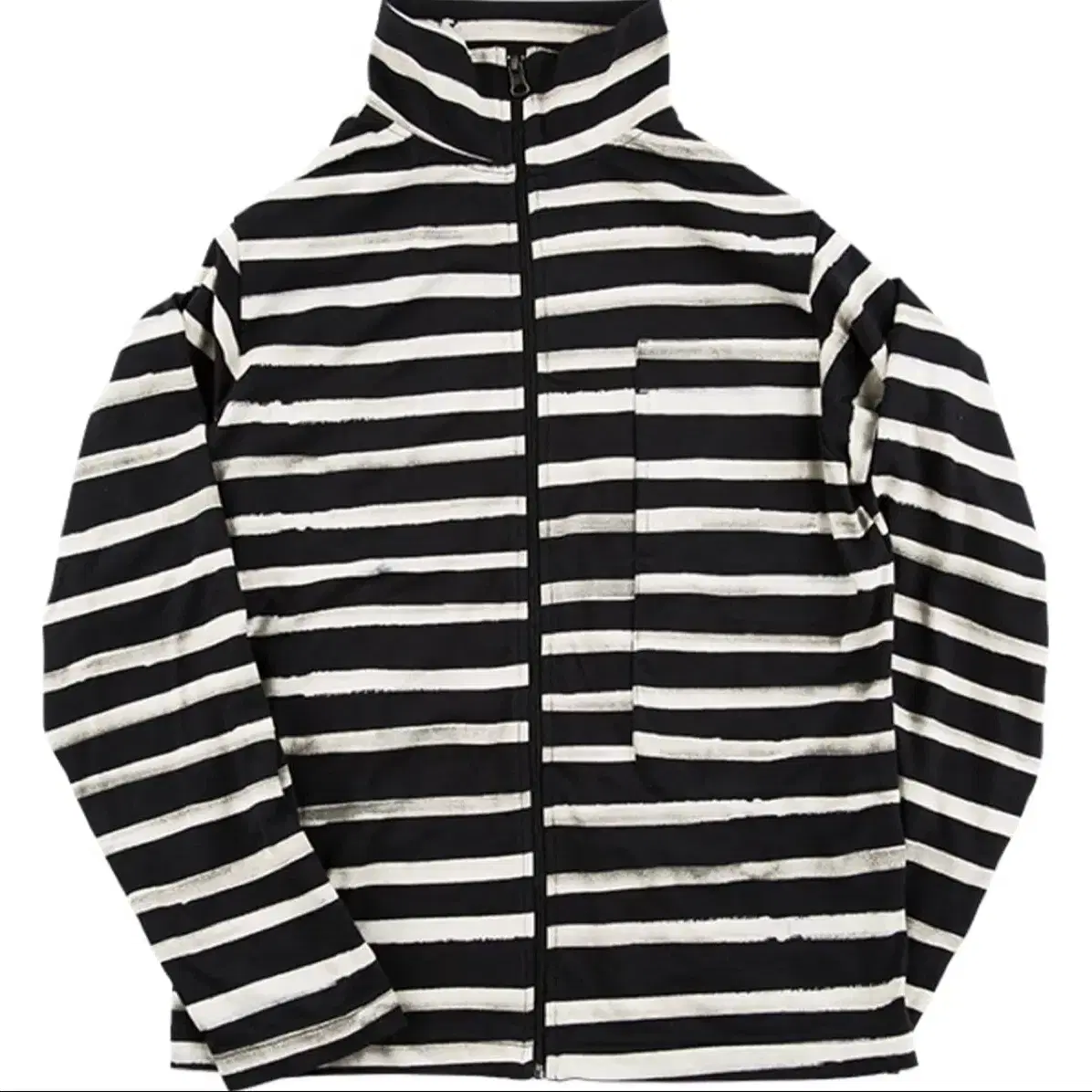 L] Porter Classic Artist Border Zip-Up Turtleneck #포터