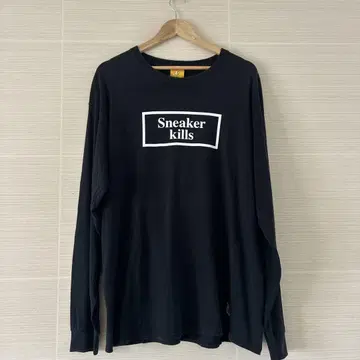 Sneaker kills 긴팔 티셔츠 블랙