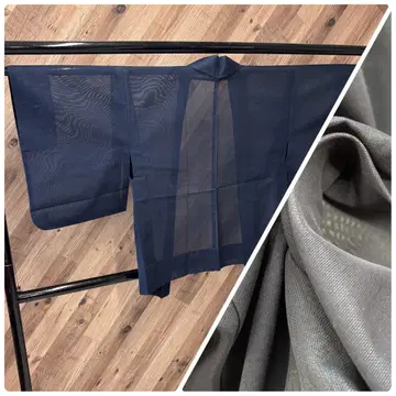 Z-706 순수 실크 겉옷 여름용 풍경 무늬 비침 있음