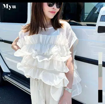 MYU 플라워 부케 블라우스