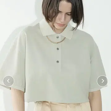 CLANE CROPPED POLO TOPS 사이즈 2