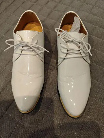 에나멜 남성 신발 브라이덜 화이트 26.5cm