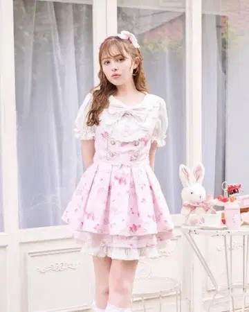 LIZLISA Creamy Berry 패턴 셋업 핑크 크리미 베리