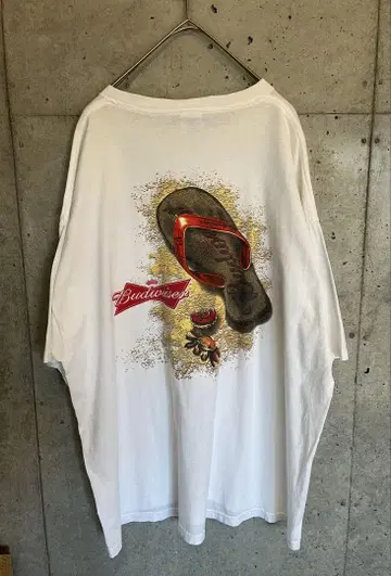 구제 의류 00s 버드와이저 맥주 비치 샌들 티셔츠