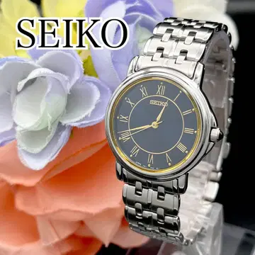 작동 손목시계 SEIKO 세이코 새상품 배터리 네이비 로마 숫자 G26