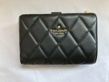 kate spade 두겹 지갑 블랙 퀼팅
