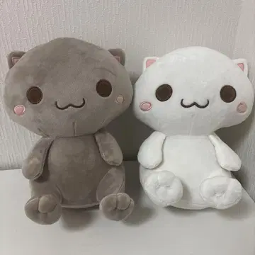 도넛 고양이 봉제 인형 2개 세트 해외