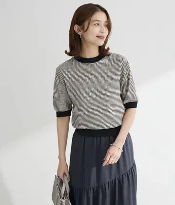 swing by 멀티 컬러 자카드 니트