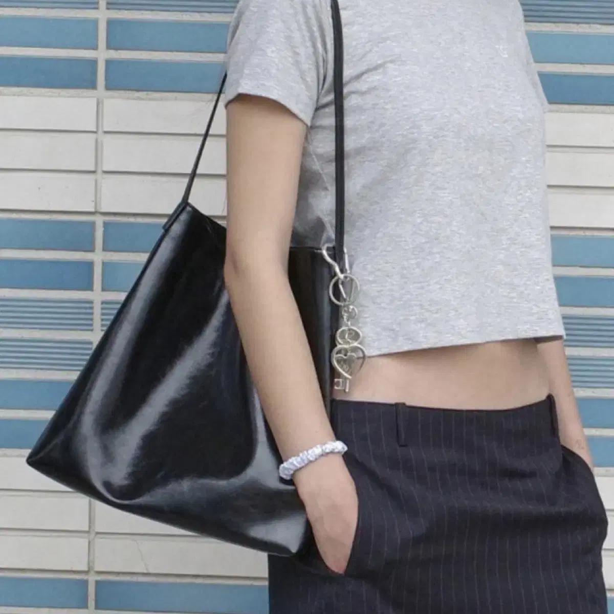 【AMOMENTO】25ss mini handmade leather net bag MINI HANDMADE LEATHER NET BAG