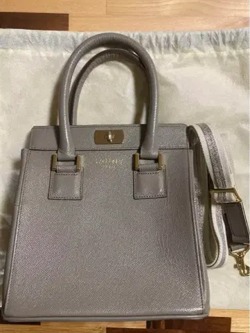 핸드백 IANNE 이안 2way 천연 가죽 그레이