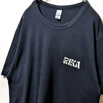 얼터너티브 RIKA 자수 티셔츠 블랙 검정 XL 구제 의류