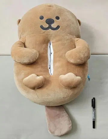 라코즈 박스 티슈 케이스 봉제 인형
