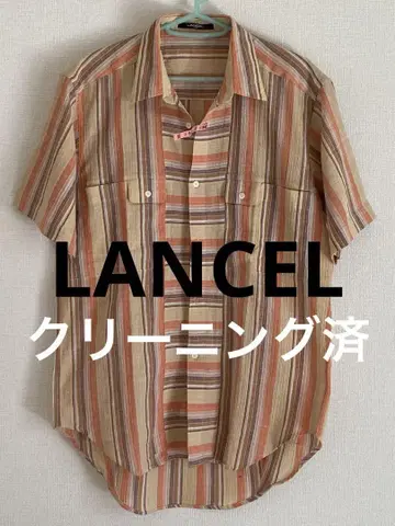 LANCEL 반팔 셔츠 클리닝 완료 란셀 스트라이프 반팔 셔츠