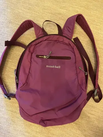 몽벨 퍼플 백팩 내부 포켓