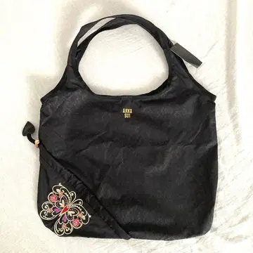 미사용 새상품 ANNASUI 안나수이 에코백 블랙 자수
