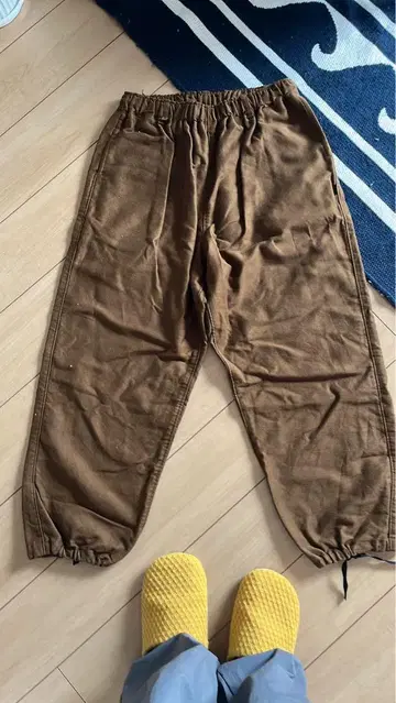MAN WHO 브라운 와이드 팬츠 2XL