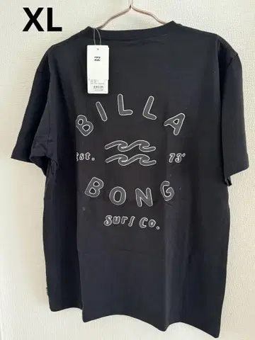새상품 얼룩 있음 BILLABONG 티셔츠 남성용 반팔 XL 사이즈 자수
