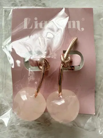 Liquem 색상 변경 체리 귀걸이 PK/PUR