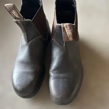 Blundstone 브라운 사이드 고어 부츠 24cm
