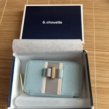 & chouette 스카이블루 리본 포함 키케이스