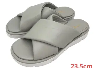 CORSA ROMA 9 가죽 크로스 플랫 샌들 23.5cm