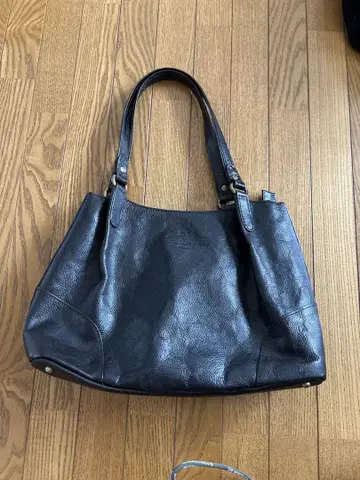 다코타 토트백 가죽 다크 브라운