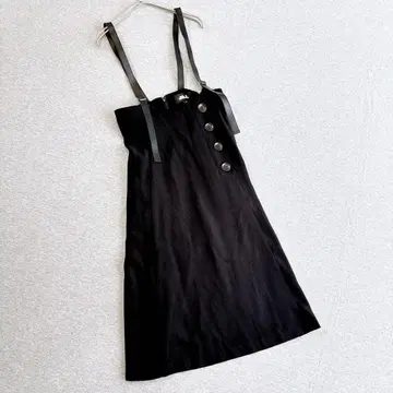 질스튜어트 JILLSTUART 서스펜더 스커트 S 블랙