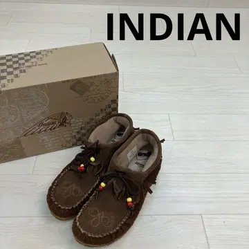 INDIAN 인디언 프린지 숏부츠 모카신
