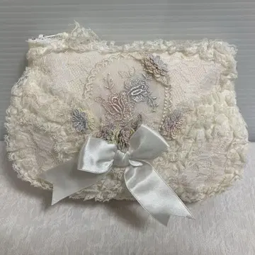사에라 히스 크로네 꽃무늬 레이스 파우치