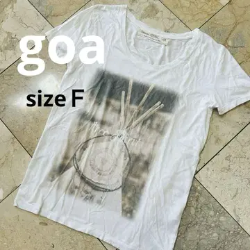 새상품급 고아[goa] Free Split 프린트 반팔 티셔츠 상의