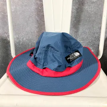 THE NORTH FACE 사파리 햇 네이비 로고 메쉬 나일론