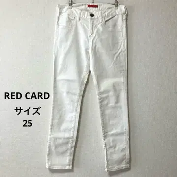 RED CARD 화이트 데님 Anniversary25th 사이즈 25