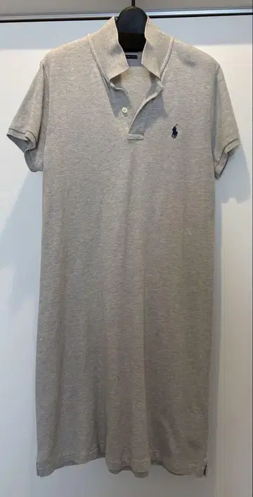 폴로 랄프 로렌 그레이 반팔 피케 셔츠 원피스