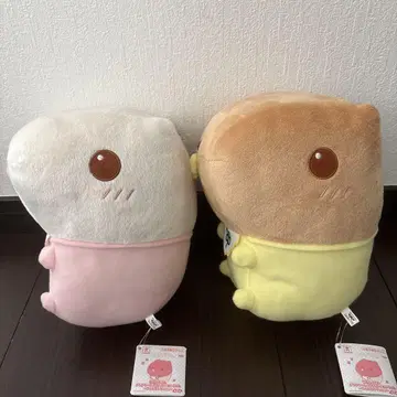 카피바라 씨 화이트 봉제 인형 2개 세트