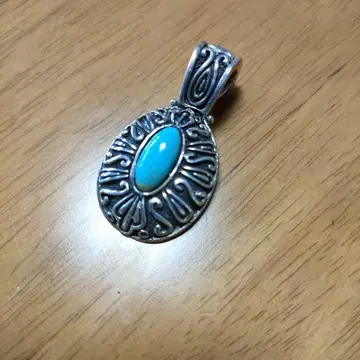 터콰이즈 실버 펜던트 탑